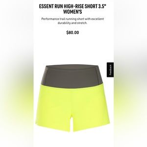 Arcteryx women’s Essent high-waisted shorts